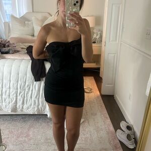Thirty Thirty Black Mini Bow Dress